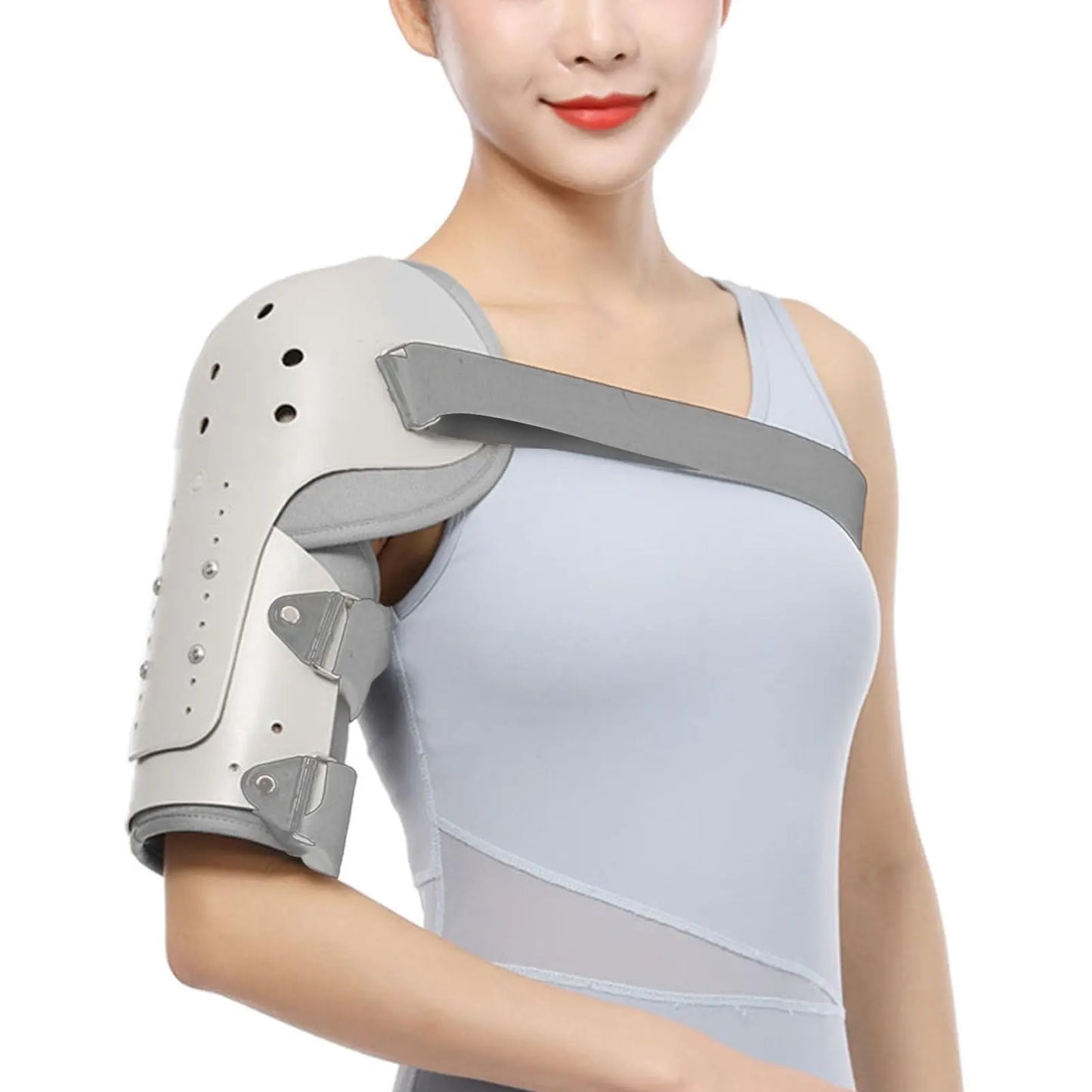 TARSHYRY Medium Humeral Shaft Fracture Splint Lightweight and Breathable Upper Arm Brace Left/Right ArmBone Humerus Fracture for Men and Women (Right Shoulder)