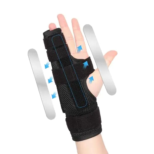 joingood Pinky Finger Splint Boxer Fracture Splint Metacarpal Splint for 4th or 5th Finger Finger Splint for Broken Finger Trigger Finger Arthritis TendonitisFits for Left & Right Hand(MeshS/M)