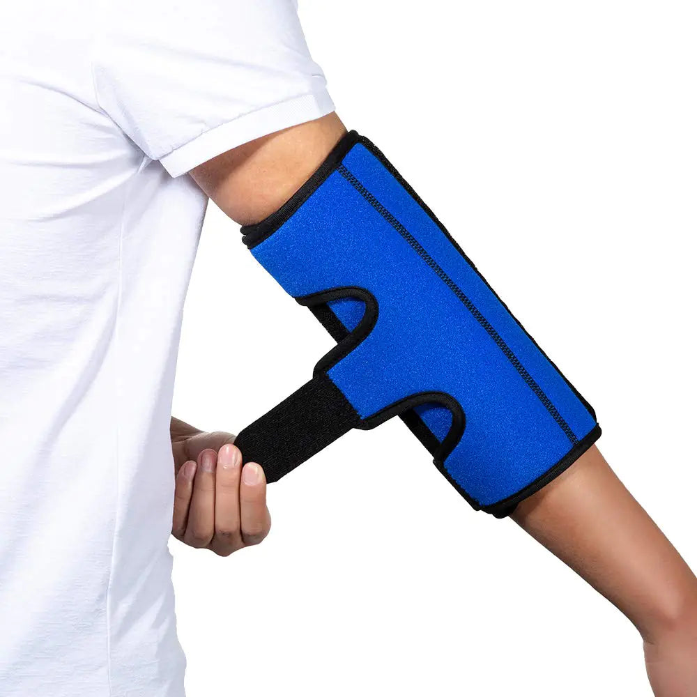 Elbow Brace for Cubital Tunnel Syndrome Elbow Immobilizer Stabilizer Support Splint for Arthritis Pain Relief Tendonitis at Night SleepingArm brace for Women and Men Fits Right & Left (Blue M)