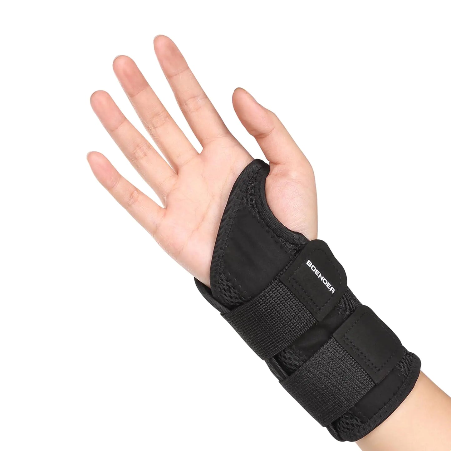 Boenoea Wrist Brace for Carpal Tunnel Wrist Brace Night Support Adjustable Wrist Splint Right Left Hand Wrist Support for Women and Men for Relief Pain of Arthritis Tendonitis Sprains (L/XL)