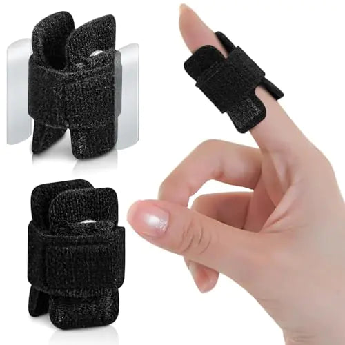EDNYZAKRN 2Pcs Pinky Splint Trigger Finger Splint Universal Finger Brace Fit for Men and Women Ajustable 2 Metal Bar for Index Finger Middle Finger Ring Finger