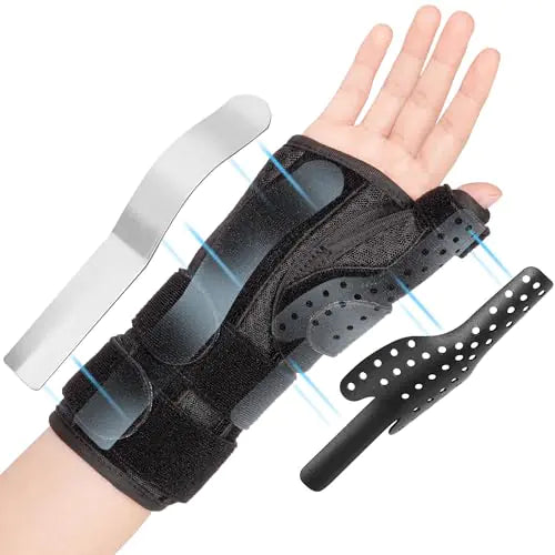 joingood Thumb Spica Splint & Wrist Brace De Quervains Tenosynovitis Brace Carpal Tunnel Wrist Brace Support Trigger Thumb Splint for Tendonitis Arthritis Thumb Stabilizer Wrist Support(RightS)
