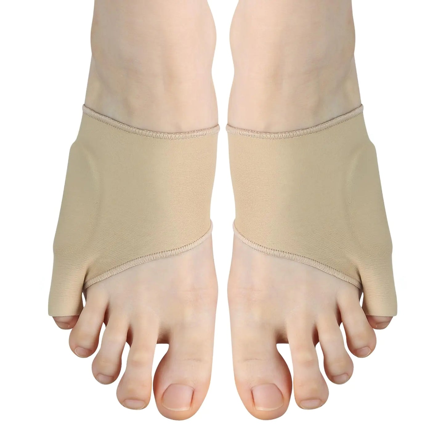 Jianlida Bunion Relief Sleeve - Pinky Toe Separator and Toe Spacer for Men and Women - Toe Splint Socks - Bunion Cushions with Silicone Pads Comfortable & Breathable (Size: S)