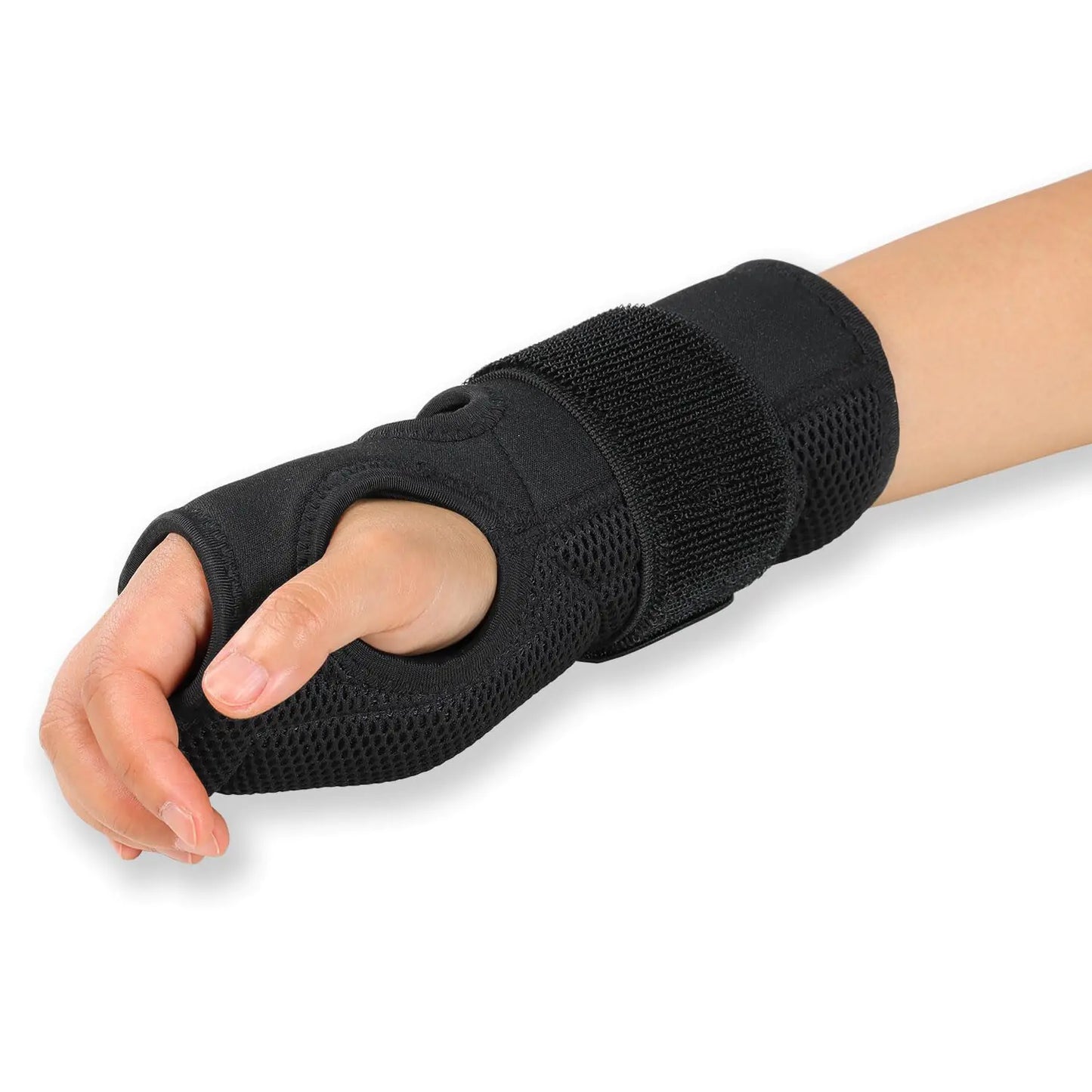 Comforband Night Support Wrist Brace- Fits Both Hands - Cushioned to help Pain Relief from Carpal Tunnel Syndrome Tendonitis or Arthritis. Adjustable One Size fits Most.