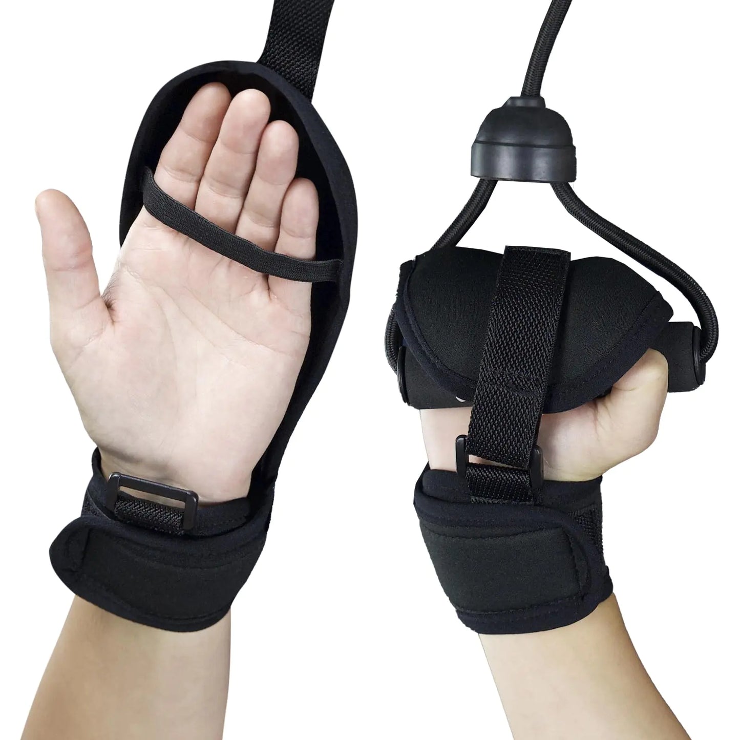 Vive Stroke Hand Brace - Rehabilitation Splint Glove for Elderly Patients - Finger Therapy Recovery Equipment - Physical Aid for Active Grip Support & Stability for Hemiplegia Quadriplegic Paralysis
