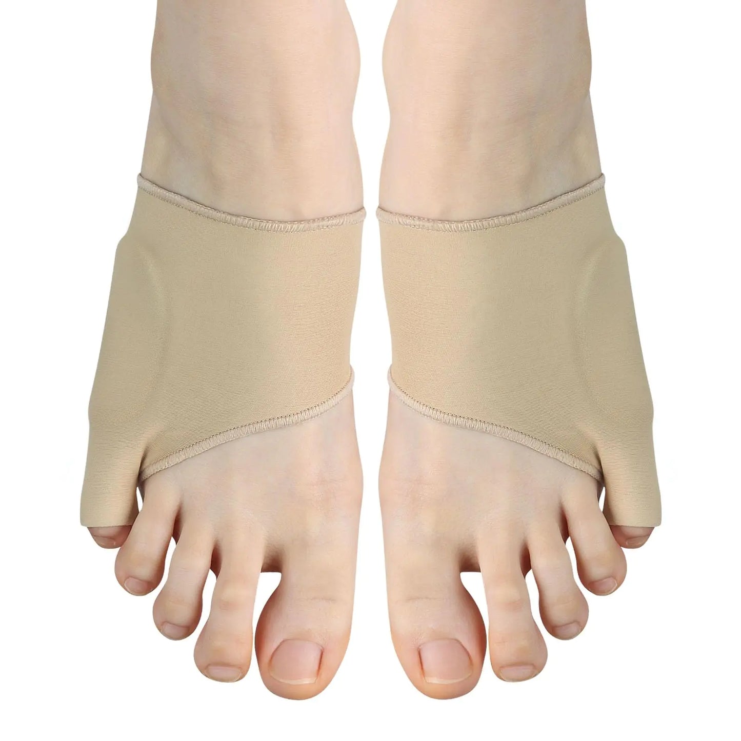 Jianlida Bunion Relief Sleeve - Toe Splint and Pinky Toe Separator for Men and Women - Toe Spacer Socks - Elastic Cushions with Silicone Pads for Comfort and Protection All-Day Wear (Size: L)