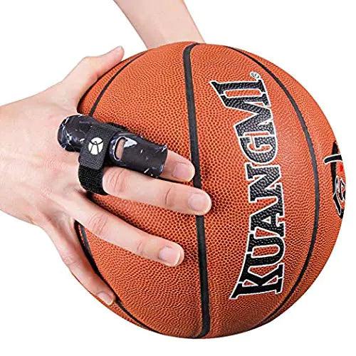 Kuangmi Finger Sleeve Support Protector Finger Splint Brace Use for Pain Relief and Preventing Sports Injuries(XXL Black