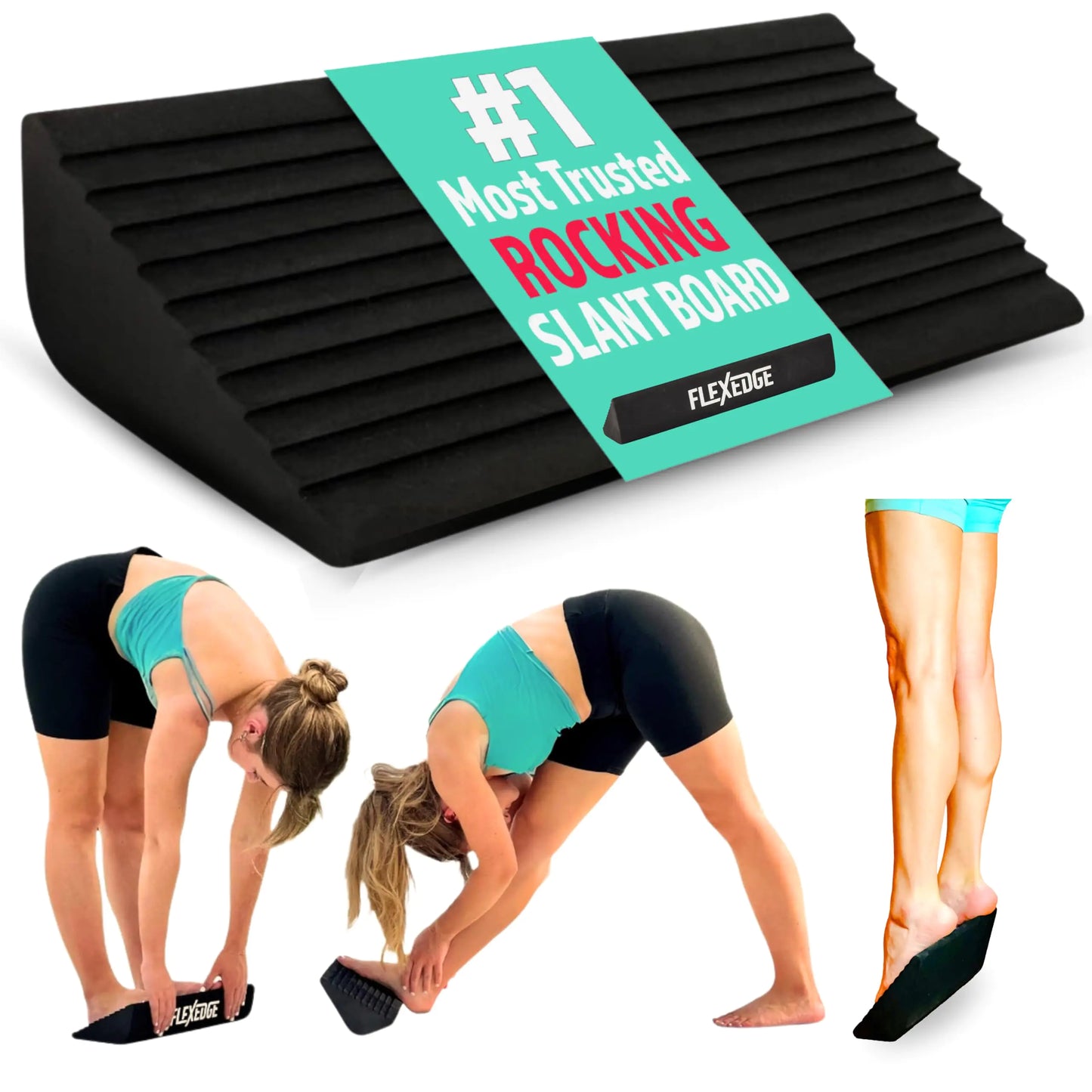 Slant Board for Calf Stretching | 2PK Balance Board Calf Stretcher for Plantar Fasciitis Relief Achilles Tendonitis Relief Shin Splint Relief