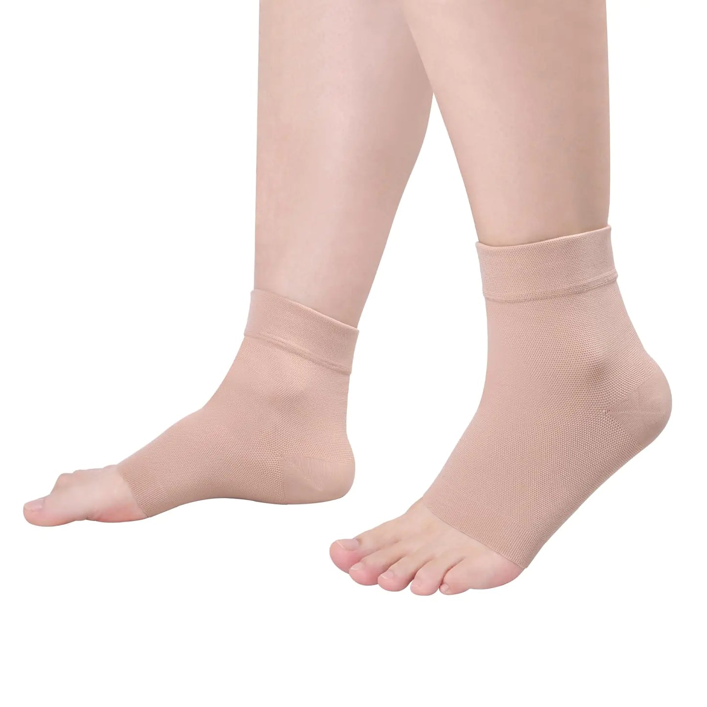 FAMJOALE Ankle Compression Socks Plantar Fasciitis Relief Brace Foot Compression Sleeve Ankle Brace for Sprained Ankle Ankle Support for Women Plantar Fasciitis Night Splint(L)