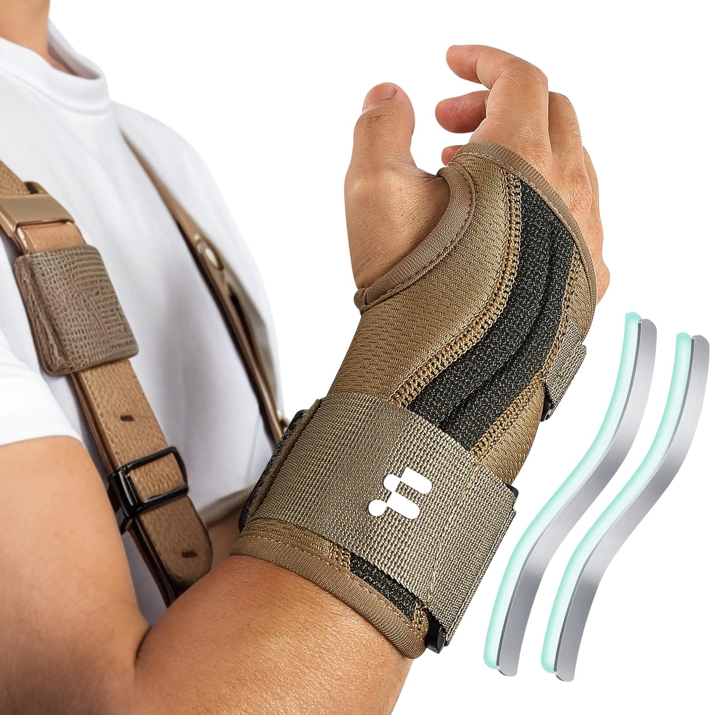 Fitomo Carpal Tunnel Wrist Brace for Work with Splint and Palm Cushion Wrist Pain Relief Support for Men and Women Ideal for Carpal Tunnel Tendinitis Arthritis (Right Hand L/XL)