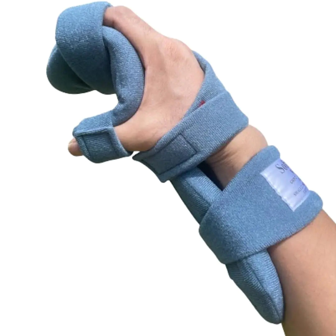 SOFTPRO Functional Resting (WHFO) - Resting Hand Splint Stroke Recovery Adjustable Support Wrist and Hand Brace - Bend-to-Fit - Right Large…