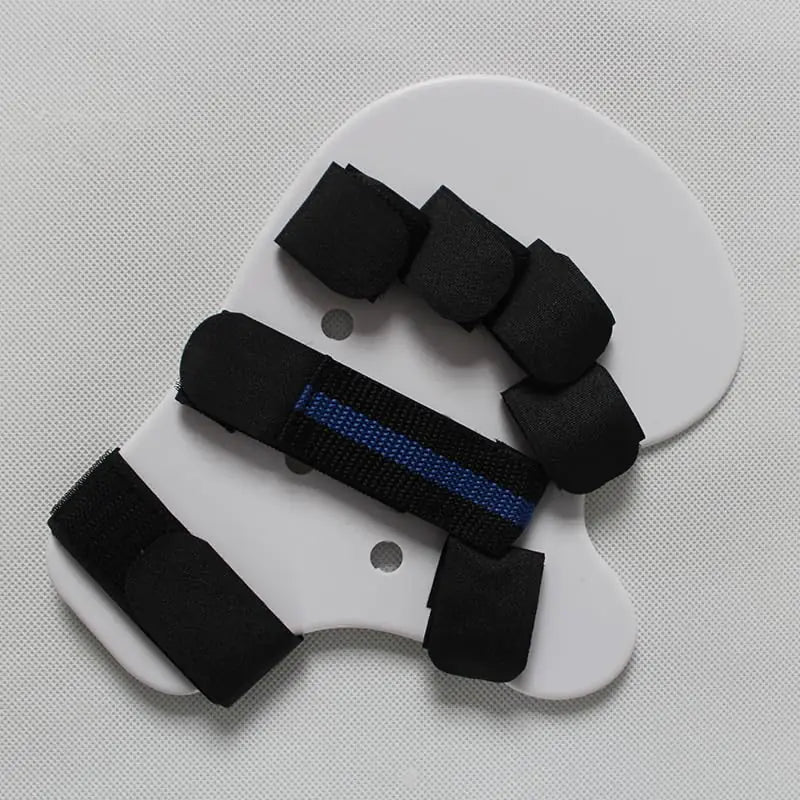Finger training device Hand brace stroke Hand straightener splint for bent fingers hand splints for straightening fingers Resting hand splint Splint Finger Training Stroke Device (White Left Hand)