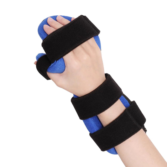 YiYame Resting Hand Splint Right & Left Wrist Finger Splint Night Support for Carpal Tunnel Finger Contractures Stroke Hand Brace with Finger Support for Arthritis Stroke Recovery L