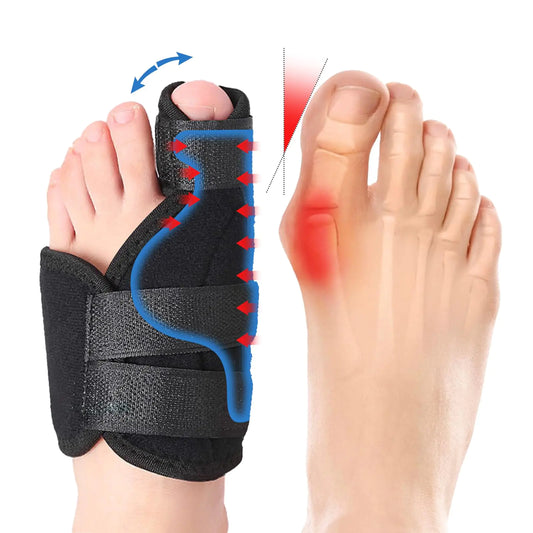ZOLIQUEX Bunion Corrector for Women & Men Orthopedic Bunion Splint for Hallux Valgus Pain Relief Big Toe Separator Adjustable Day Night Support Comfortable Hammer Toe Straightener (Left Large)