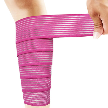 BANWMEN Elastic Lower Leg Calf Compression Support Bandage Sleeve Wrap for Women and Man Shin Splint Guard for Football Runner Basketball Volleyball Calf Pain Relief Adjustable Plus Size (Red)