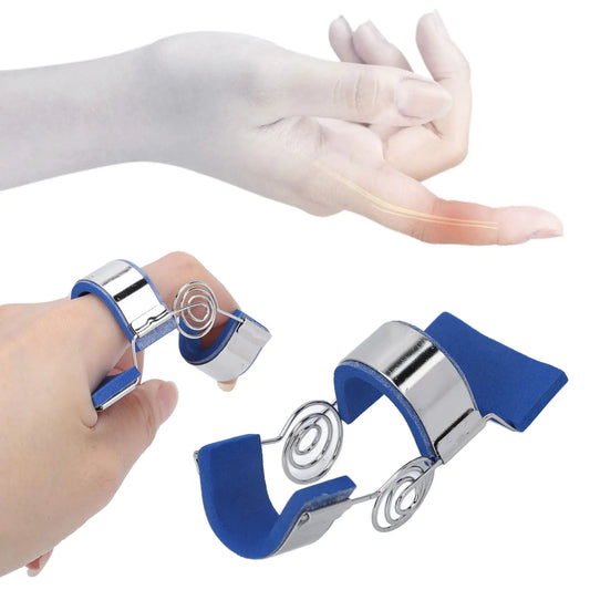 ZJchao Finger Extension Splint Finger Pressing Device Rehabilitation Straighten Training Finger Splint Easily Wear Adjustment Joint Exerciser Actuator Extension Assist for Finger