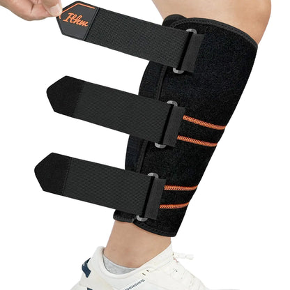 ITHW Adjustable Calf Brace for Shin Splint Relief Shin Splint Brace for SwellingStrain Sprain Calf Compression Wraps for Men Women (Large)