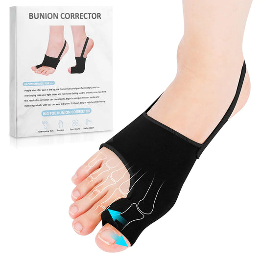 2Pcs Bunion Corrector for Women & Men Big Toe Straightener-Bunions Correction Women & Men-Bunion Splint-Bunion Pads for Bunion Relief-Hallux Valgus Pain Relief Comfortable & Breathable for Day/Night