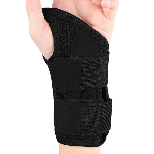 Wrist Brace Carpal Tunnel Splint Compression Wrist Support Fixator for Relieve Arthritis Tenosynovitis Wrist Pain Sport Sprain (L single left)
